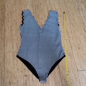Black and White Reversable Gingham bodysuit